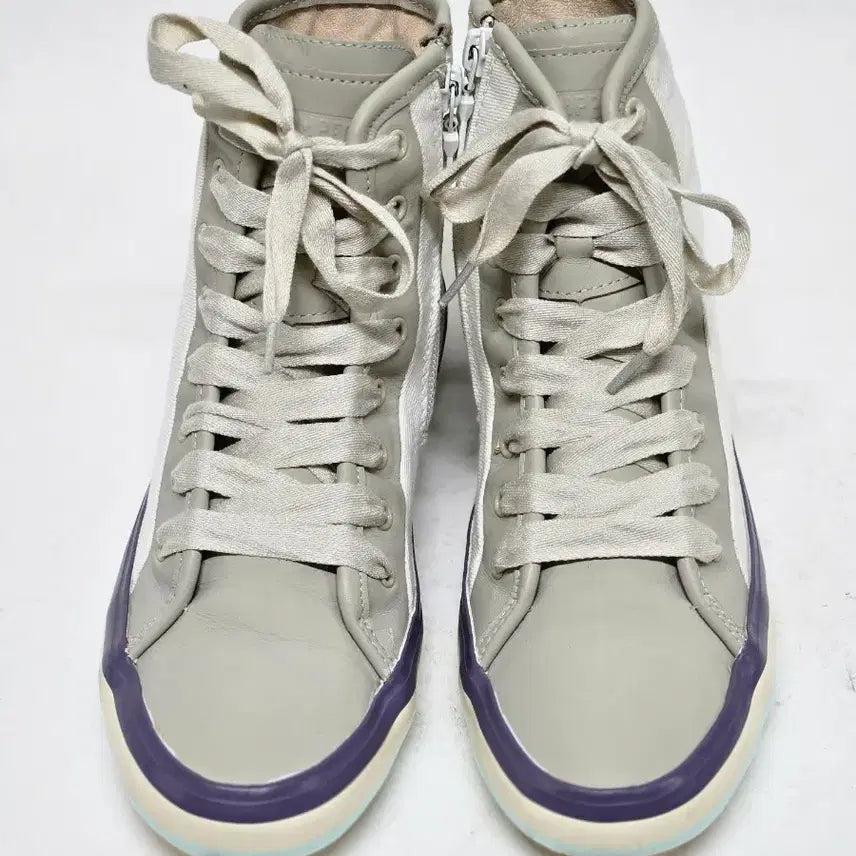 [BUNJANG] Camper High-Top Sneakers Beige/White 240mm / 캠퍼 하이탑 스니커즈 베이지/화이트 240mm 38