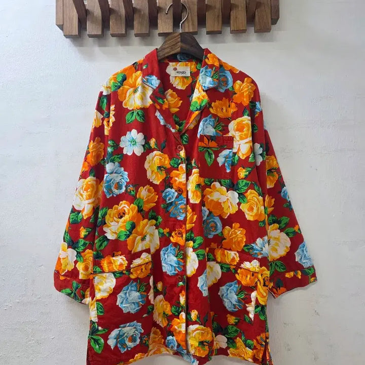 [SOLD OUT] KENZO 플라워 패턴 긴팔 파자마 세트