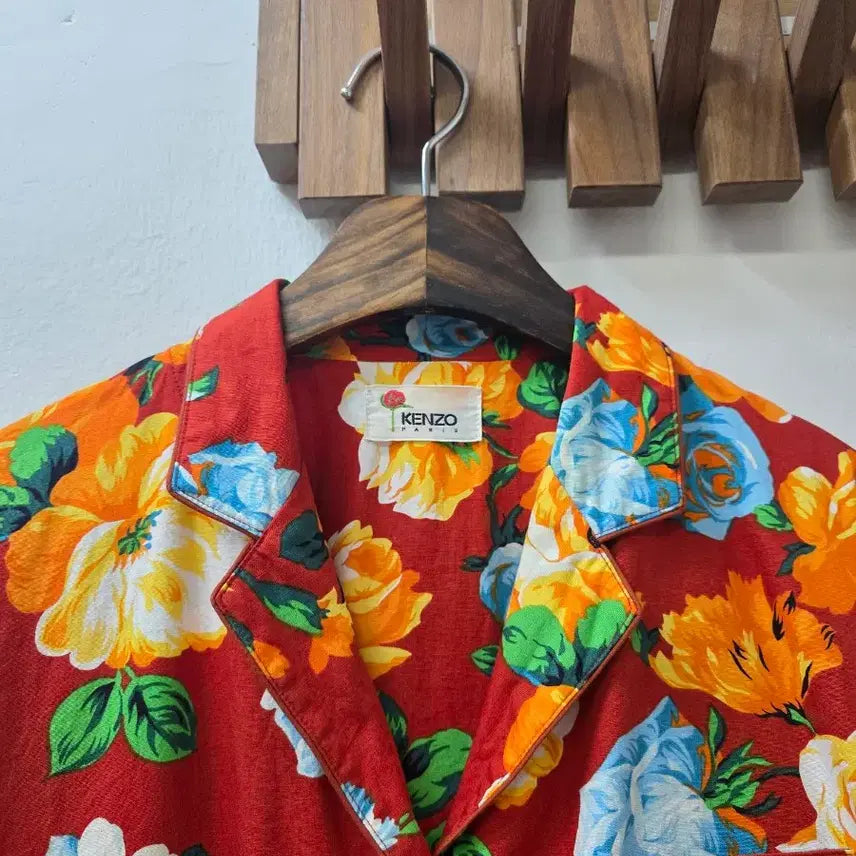 [SOLD OUT] KENZO 플라워 패턴 긴팔 파자마 세트