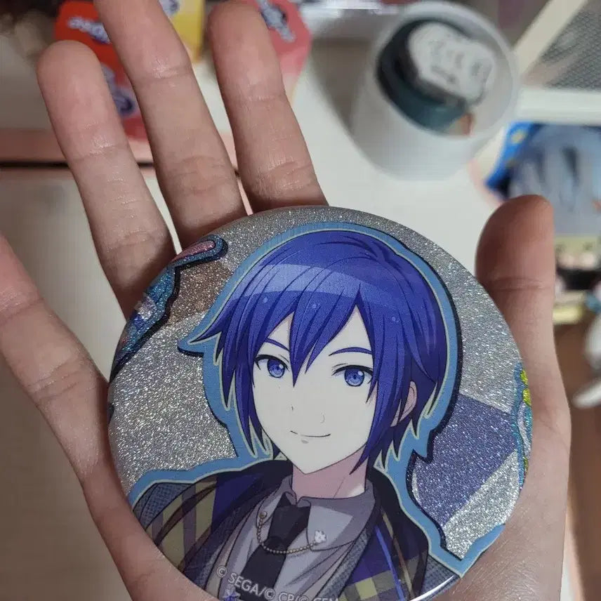 [BUNJANG] Kaito Glitter Can Badge / 카이토 왕빤짝이캔뱃지