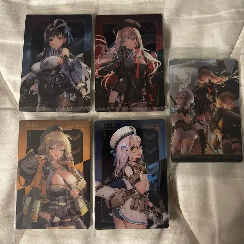 [BUNJANG] NIKKE Wafer Card Series 1 Set / 니케 웨하스 카드 1탄 다섯장