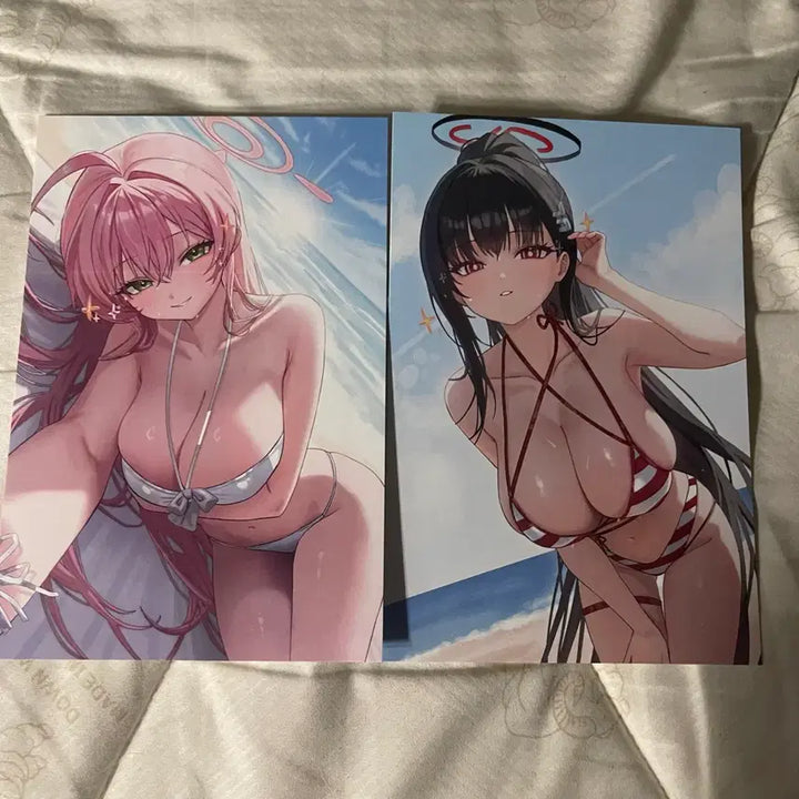 [BUNJANG] Blue Archive Illustration Postcard Set / 블루아카이브 엽서 일러스트 4장