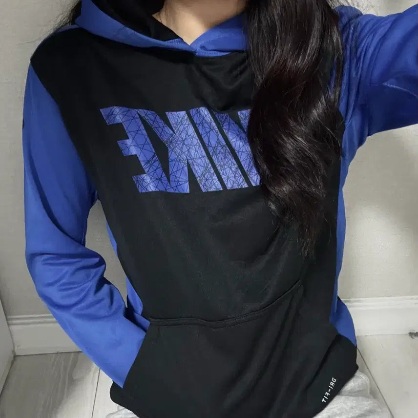 [BUNJANG] Nike Vintage Blue Hoodie / 나이키 후드티/브랜드/옷/블루/파랑/빈티지/교복아우터