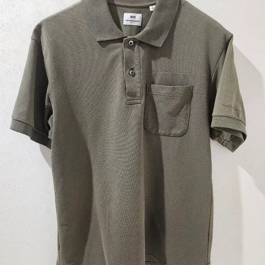 [BUNJANG] Uniqlo Engineered Garments PK Short Sleeve Khaki / 유니클로 엔지니어드가먼츠 PK 반팔 카키