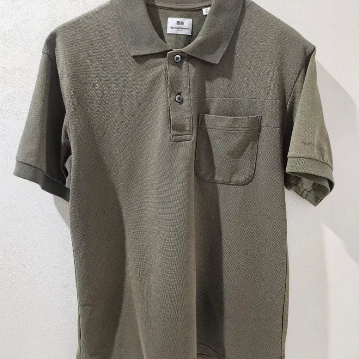 [BUNJANG] Uniqlo Engineered Garments PK Short Sleeve Khaki / 유니클로 엔지니어드가먼츠 PK 반팔 카키