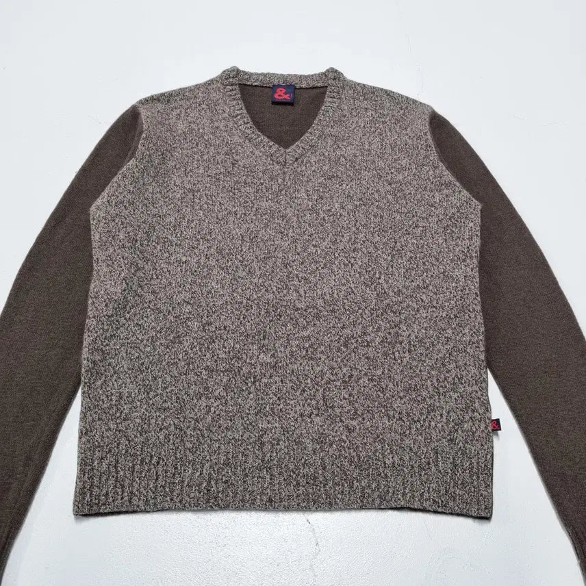 [BUNJANG] DOLCE &amp; GABBANA Two-Tone V-Neck Knit Sweater / 빈티지 DOLCE &amp; GABBANA 투톤 V넥 니트 - 48 돌체앤가바나