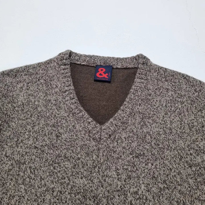 [BUNJANG] DOLCE &amp; GABBANA Two-Tone V-Neck Knit Sweater / 빈티지 DOLCE &amp; GABBANA 투톤 V넥 니트 - 48 돌체앤가바나
