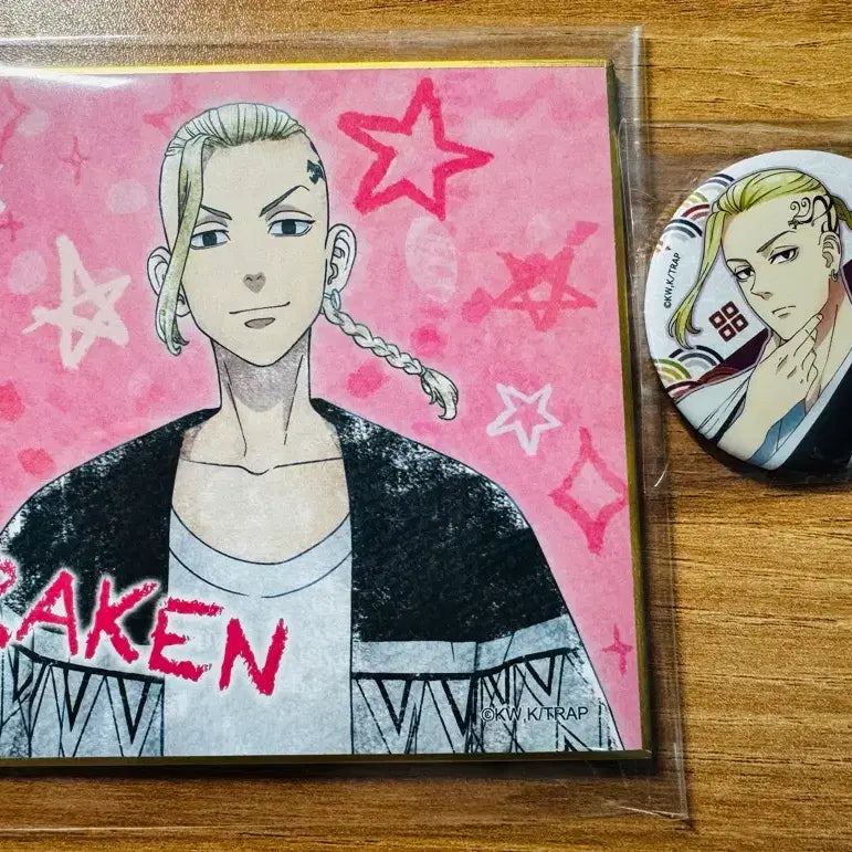 [BUNJANG] Tokyo Revengers Draken Shikishi / 도쿄 리벤저스 드라켄 색지/캔뱃지