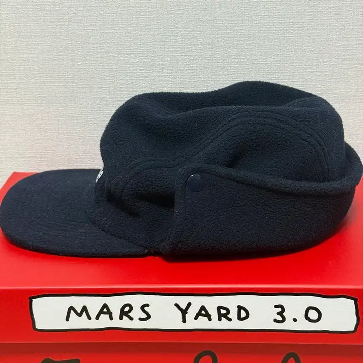 [BUNJANG] Supreme Box Logo Camp Cap Polartec Navy / 슈프림 박스로고 캠프캡 폴라텍 네이비