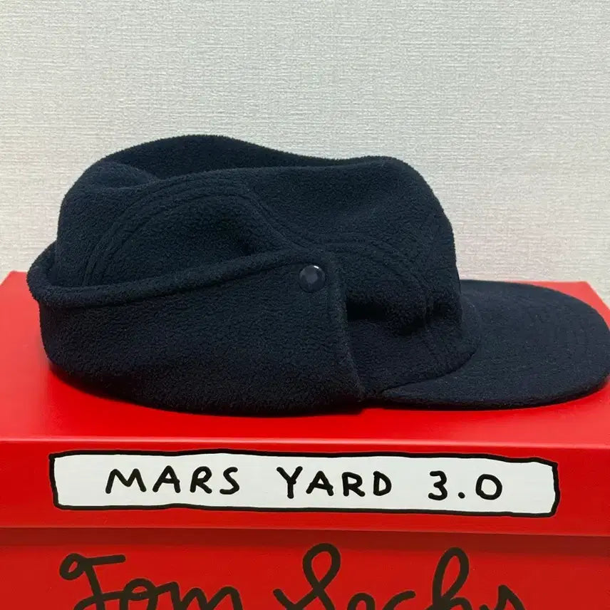 [BUNJANG] Supreme Box Logo Camp Cap Polartec Navy / 슈프림 박스로고 캠프캡 폴라텍 네이비