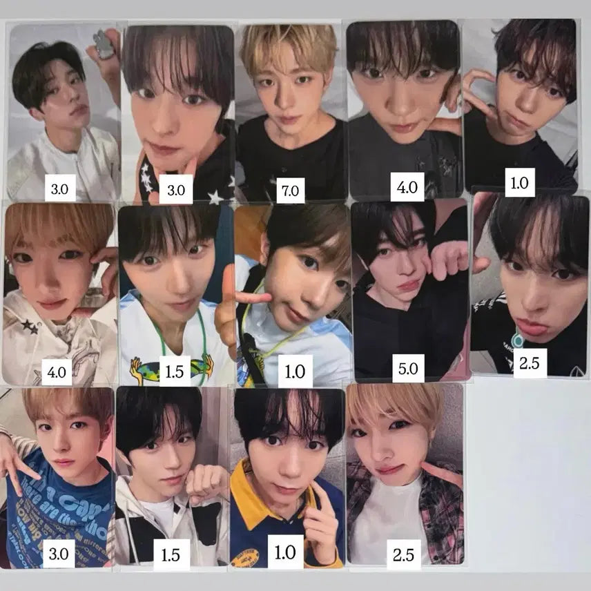 [BUNJANG] NCT WISH Riku, Yushi, Jaehee, Ryo, Sakuya Photocard Split Set / 엔시티위시컬러대만싱가포르이즈위시온리쿠유우시재희료사쿠야포카분철