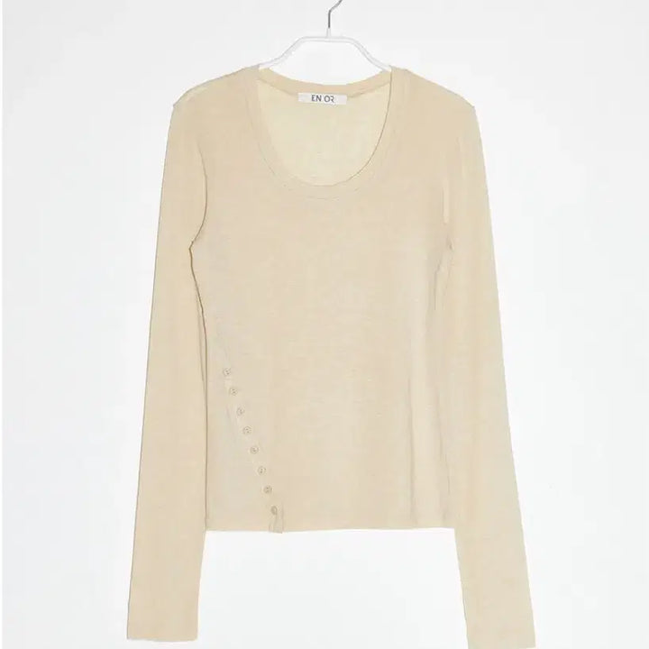 [BUNJANG] Enor Button Top - Beige (Size S) / 엔오르 버튼탑