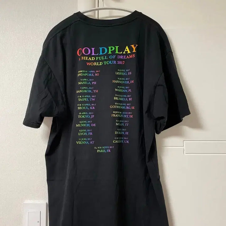 [BUNJANG] Coldplay 2017 World Tour Shirt / 콜드플레이 2017 월드 투어 셔츠