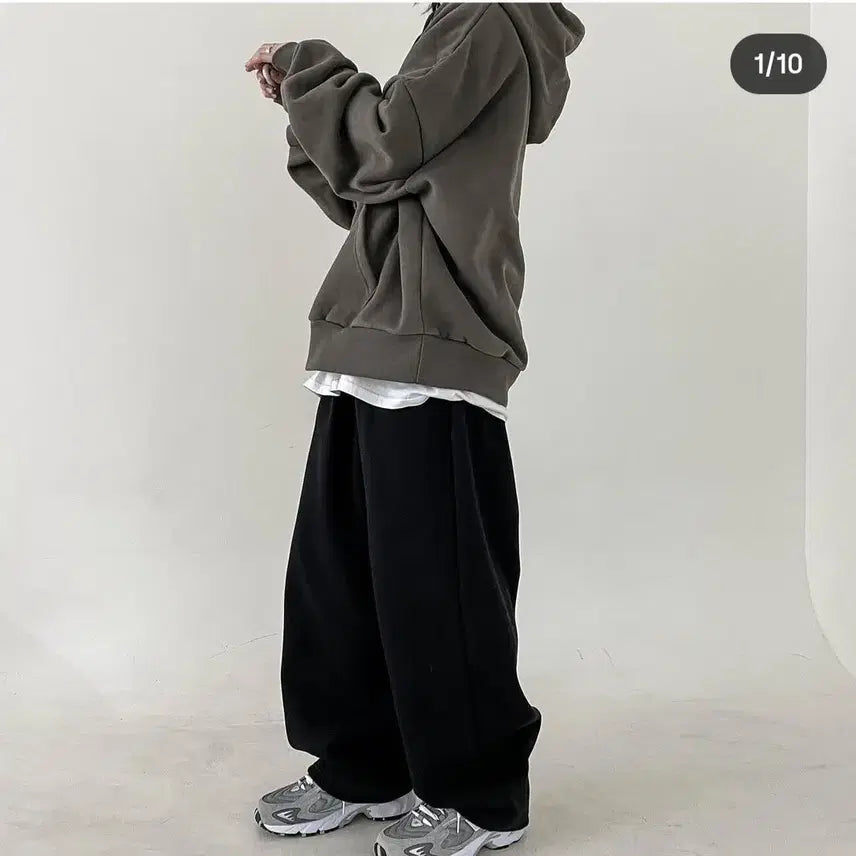 [BUNJANG] Melting Pixel Khaki Oversized Hoodie / 멜팅픽셀 후드티