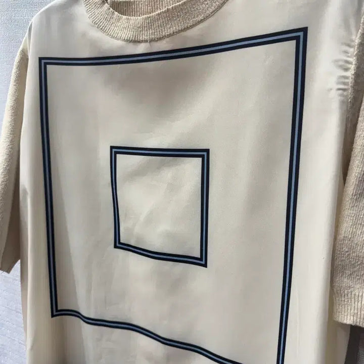 [SOLD OUT] 토리버치 실크혼방 기하학 패턴 니트 원피스 (55~66)