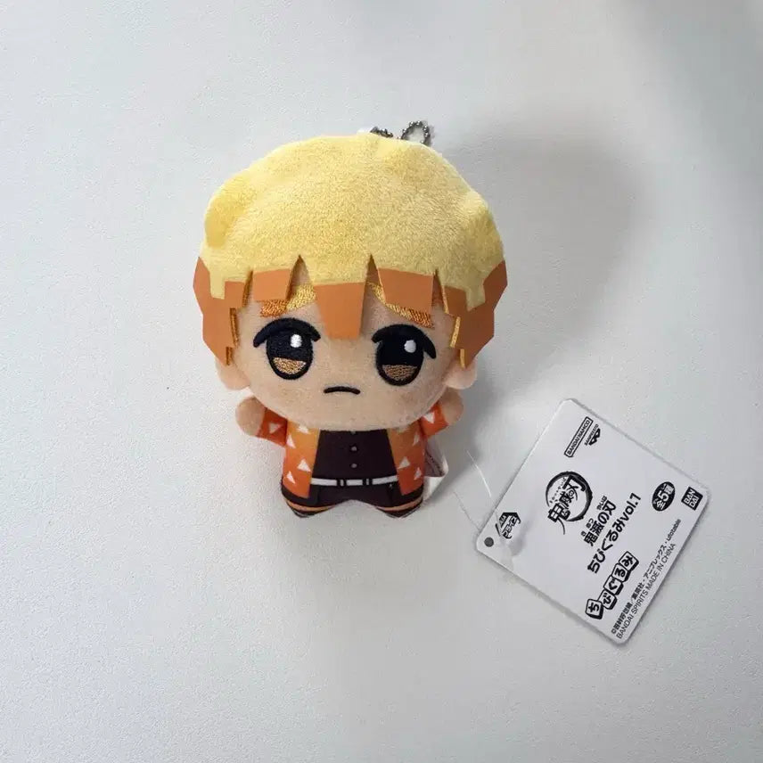 [BUNJANG] Demon Slayer Zenitsu Chibi Plush Doll / (급전) 귀칼 귀멸의 칼날 젠이츠 치비구루미 치비누이 인형