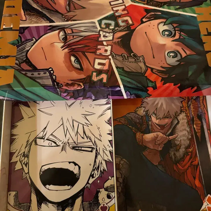 [BUNJANG] My Hero Academia Ten Great Figures Playing Card Bakugo Dabi / 히로아카 십걸 빅 플레잉 카드 트럼프카드 바쿠고 다비 등