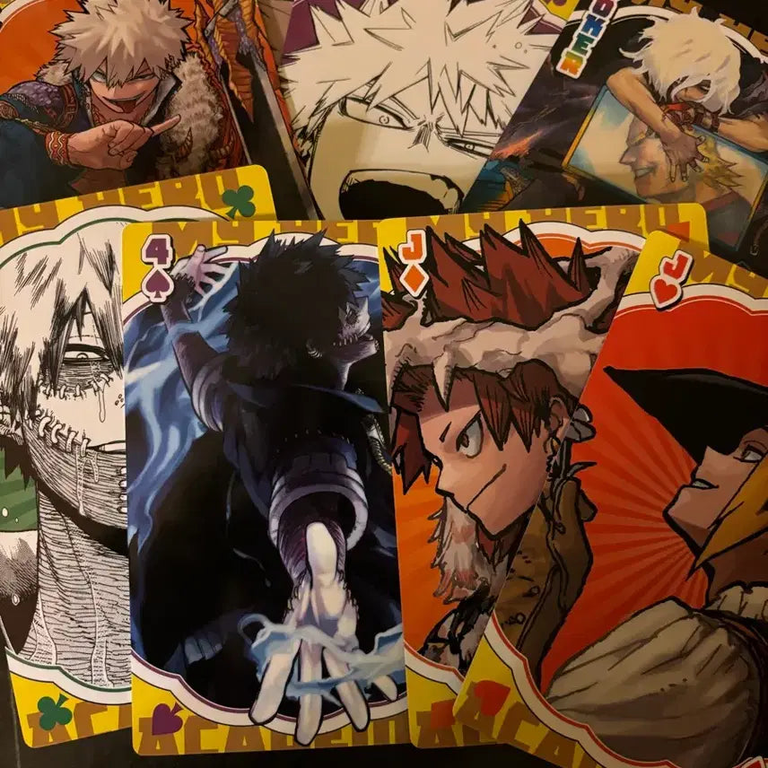 [BUNJANG] My Hero Academia Ten Great Figures Playing Card Bakugo Dabi / 히로아카 십걸 빅 플레잉 카드 트럼프카드 바쿠고 다비 등