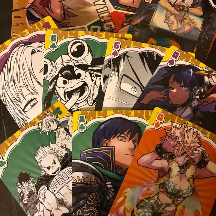 [BUNJANG] My Hero Academia Ten Great Figures Playing Card Bakugo Dabi / 히로아카 십걸 빅 플레잉 카드 트럼프카드 바쿠고 다비 등