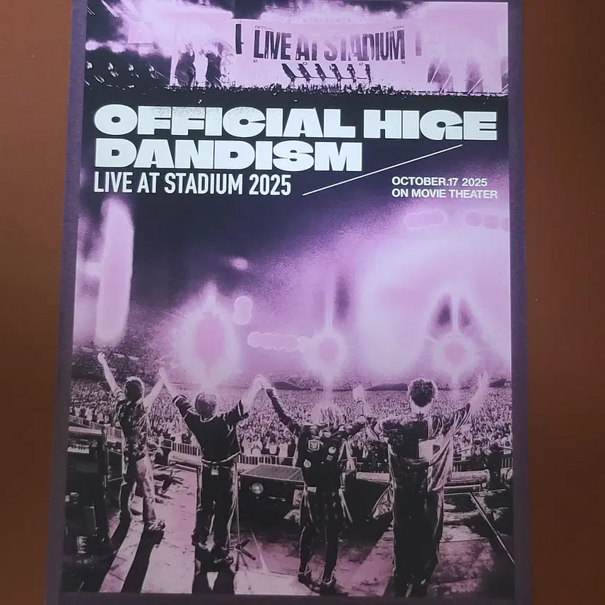 [SOLD OUT] 오피셜히게단디즘 라이브 앳 스타디움 일본 전단지 판매합니다