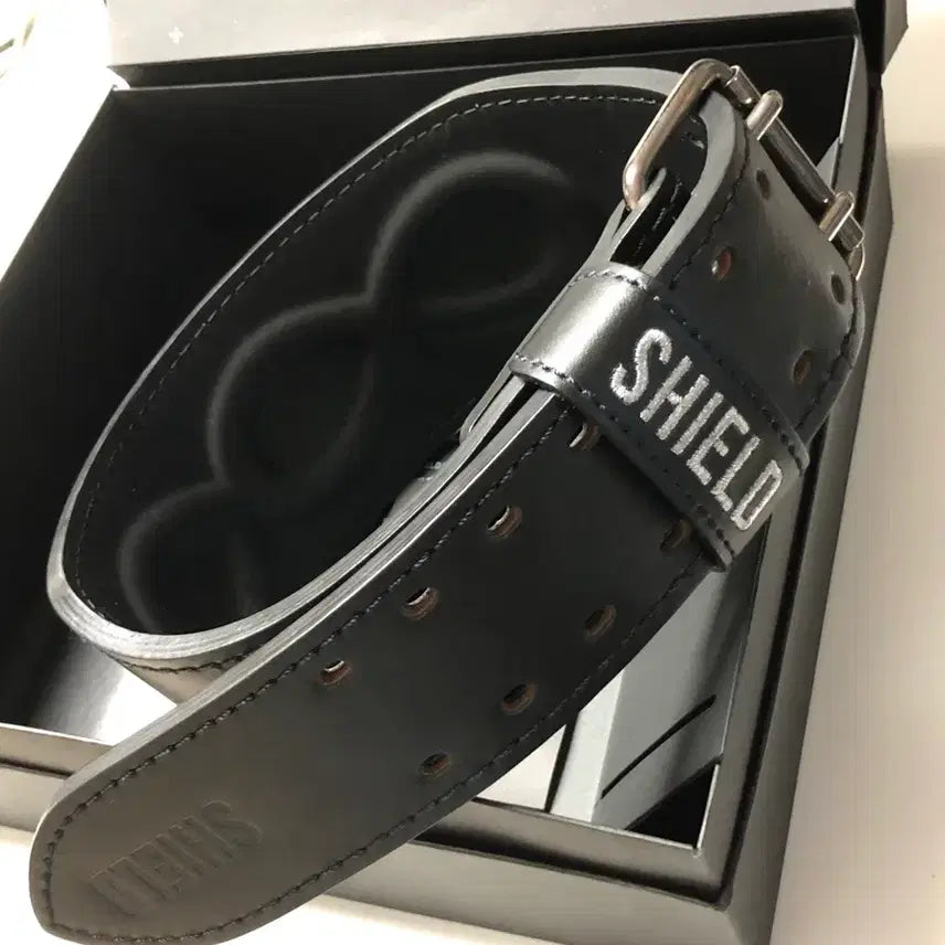 [BUNJANG] SHIELD Weight Lifting Belt S Black Leather / 미사용) SHIELD 쉴드 웨이트 리프팅 벨트