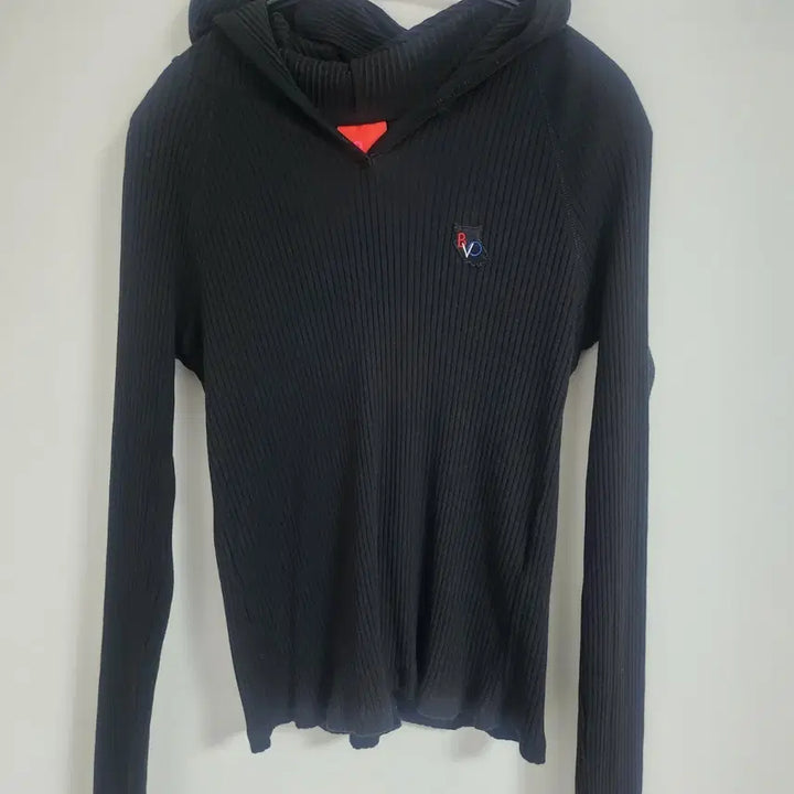 [BUNJANG] Lucky Chouette Hooded Ribbed T-shirt / 럭키슈에뜨 후드골지티셔츠
