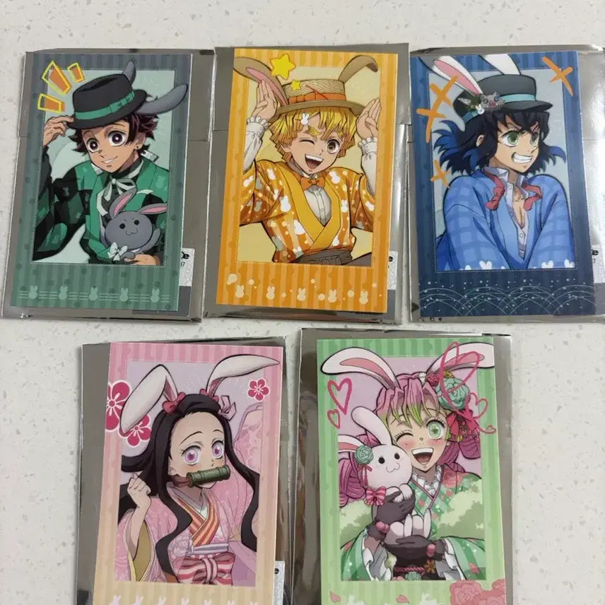 [BUNJANG] Demon Slayer 2023 AGF Rabbit Year Bundle Set / 귀멸의 칼날 2023 AGF 토끼의해 5종 일괄