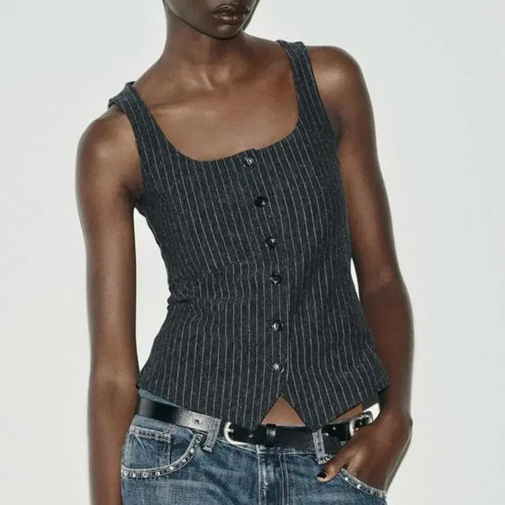 [BUNJANG] Zara Pinstripe Top / (새상품) 자라 핀스트라이프 탑 S (정가 45,900원) 보헤미안서울