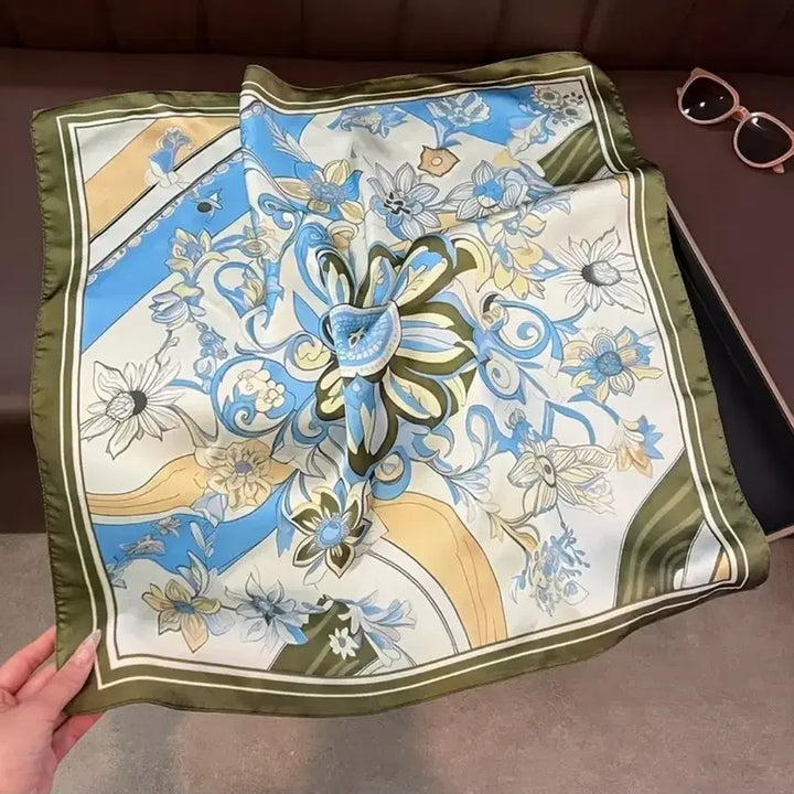 [BUNJANG] Patterned Silk Scarf / 패턴 스카프(새상품)