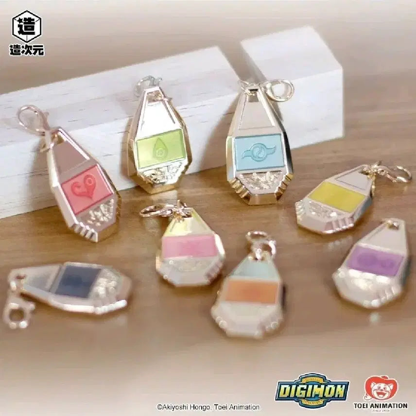 [BUNJANG] Digimon Crest Metal Charm / 디지몬 문장 메탈챰