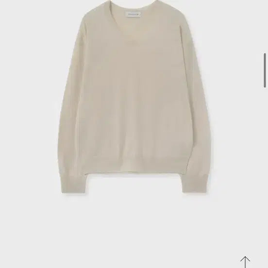 [BUNJANG] GONGDERINE V-Neck Knit Sweater Beige New with Tags / GONGDERINE 브이넥 니트 베이지 새상품 택O