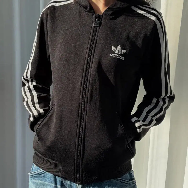 [BUNJANG] Adidas Hooded Flock Track Top Jersey Women&
