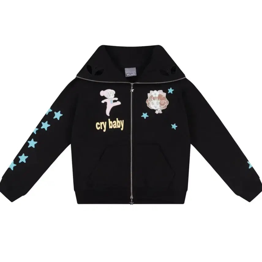 [BUNJANG] Ashley Williams Cry Baby Hoodie / 애슐리윌리엄스 후드집업  Cry Baby후드집업