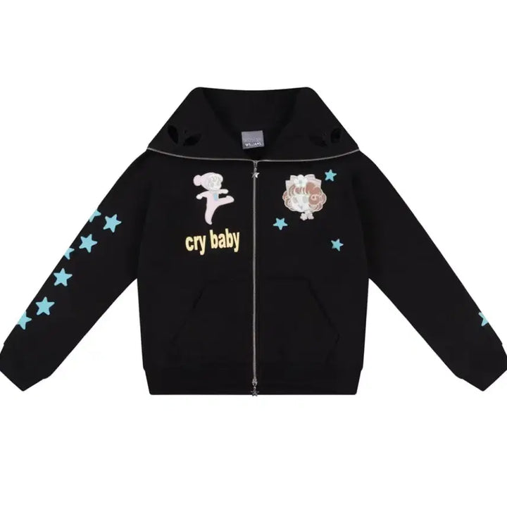 [BUNJANG] Ashley Williams Cry Baby Hoodie / 애슐리윌리엄스 후드집업  Cry Baby후드집업