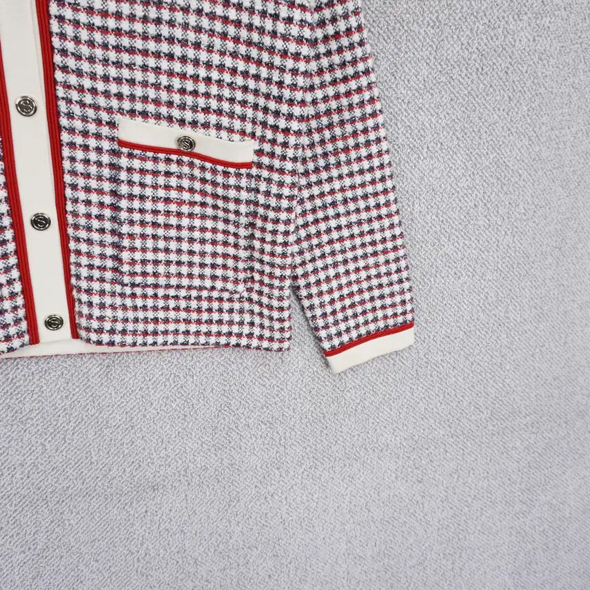 [SOLD OUT] 산드로 여성 자수패치 오버핏 니트 가디건 1size