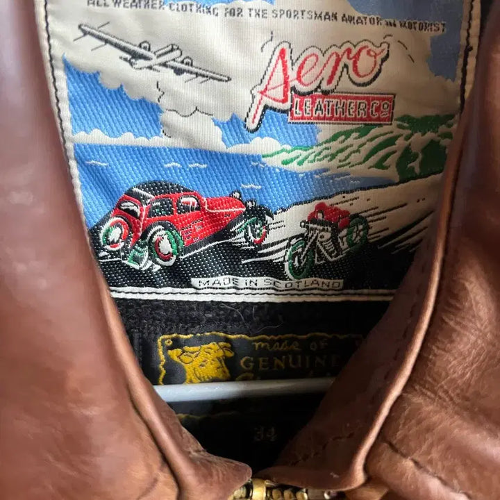 [BUNJANG] Aero Leather Steerhide Half Belt Jacket / [34] 에어로레더 스티어하이드 하프벨트