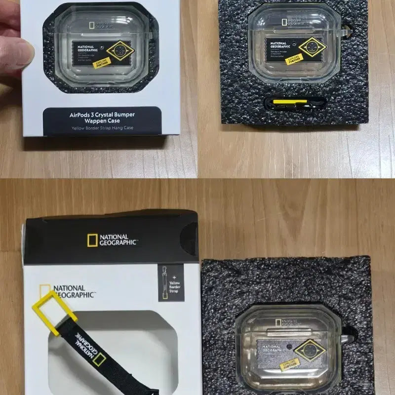[BUNJANG] National Geographic Airpods 3 Crystal Bumper Wappen Case / 내셔널지오그래픽 에어팟3 크리스탈 범퍼 와펜 케이스