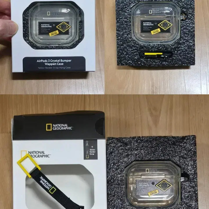 [BUNJANG] National Geographic Airpods 3 Crystal Bumper Wappen Case / 내셔널지오그래픽 에어팟3 크리스탈 범퍼 와펜 케이스