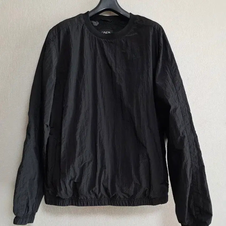 [BUNJANG] ZARA Oversized Poly Nylon Warm-up Jacket / 자라 오버핏 폴리 나일론 웜업 블랙