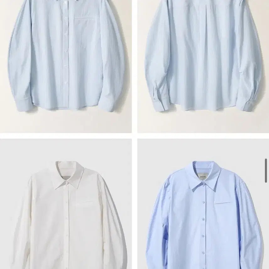[BUNJANG] 앤유 WATERLOO Volume Sleeve Shirt - Blue / 앤유 WATERLOO Volume sleeve shirt 볼륨 셔츠 블루