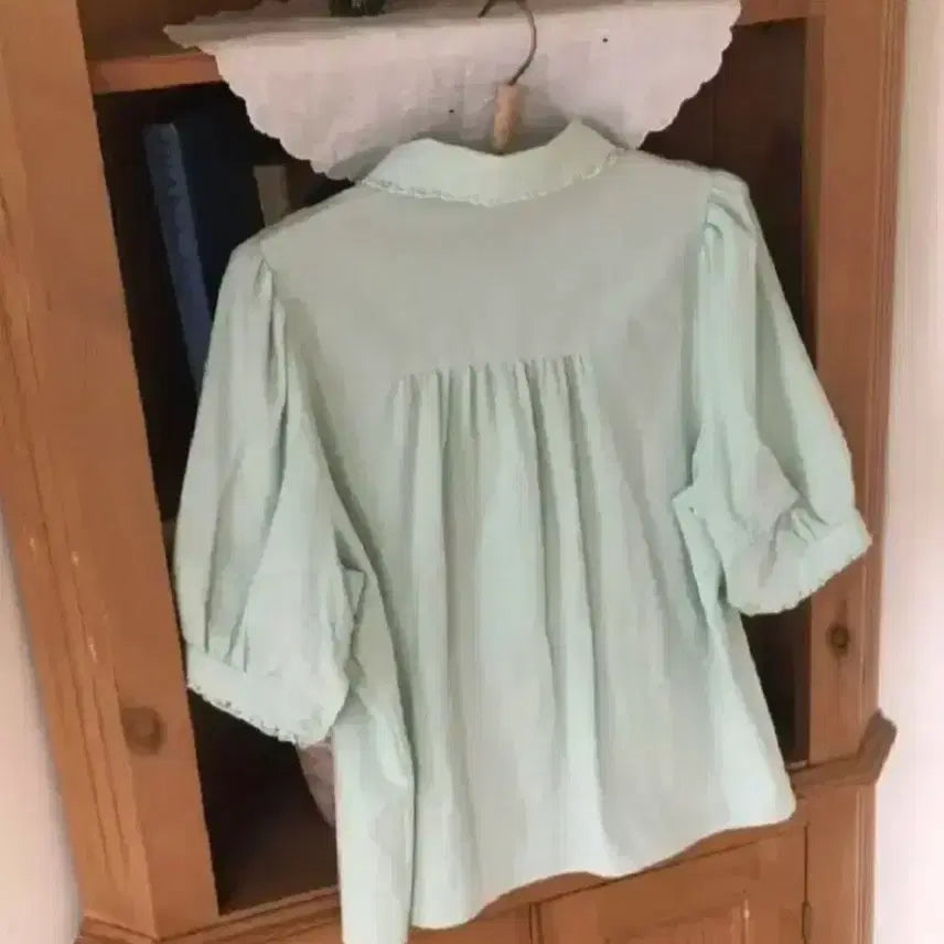 [BUNJANG] Mimi Boutique Ave de Fleurs Summer Love Blouse Mint (Unsealed) / (미개봉)미미부티크 아벡데플뢰르 썸머 러브 블라우스 민트