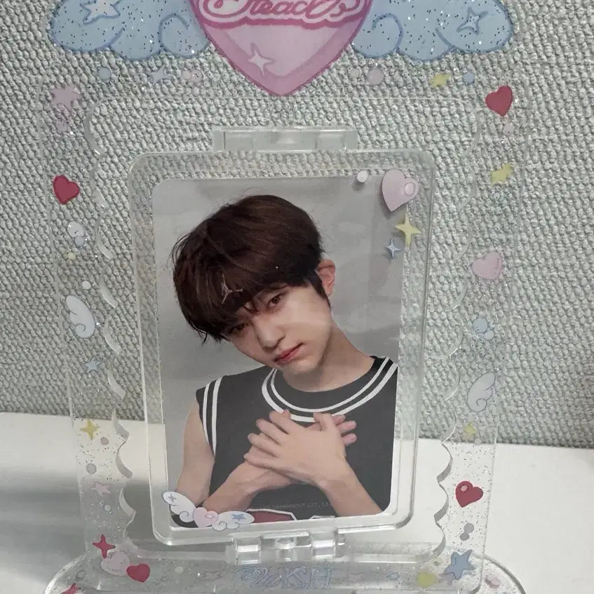 [BUNJANG] NCT WISH Sion Acrylic Turning Stand + Photocard / 엔시티 위시 시온 아크릴터닝 스탠드 포카