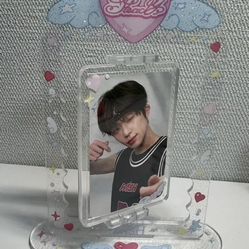 [BUNJANG] NCT WISH Sion Acrylic Turning Stand + Photocard / 엔시티 위시 시온 아크릴터닝 스탠드 포카