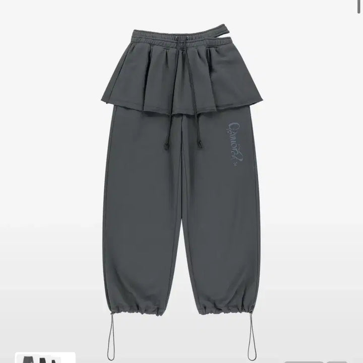 [BUNJANG] Tuomio Double Waist Skirt Sweatpants / 뚜오미오 DOUBLE WAIST SKIRT SWEATPANTS