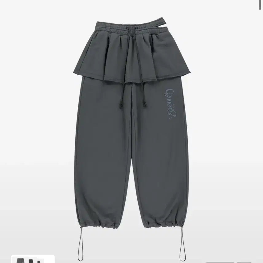 [BUNJANG] Tuomio Double Waist Skirt Sweatpants / 뚜오미오 DOUBLE WAIST SKIRT SWEATPANTS