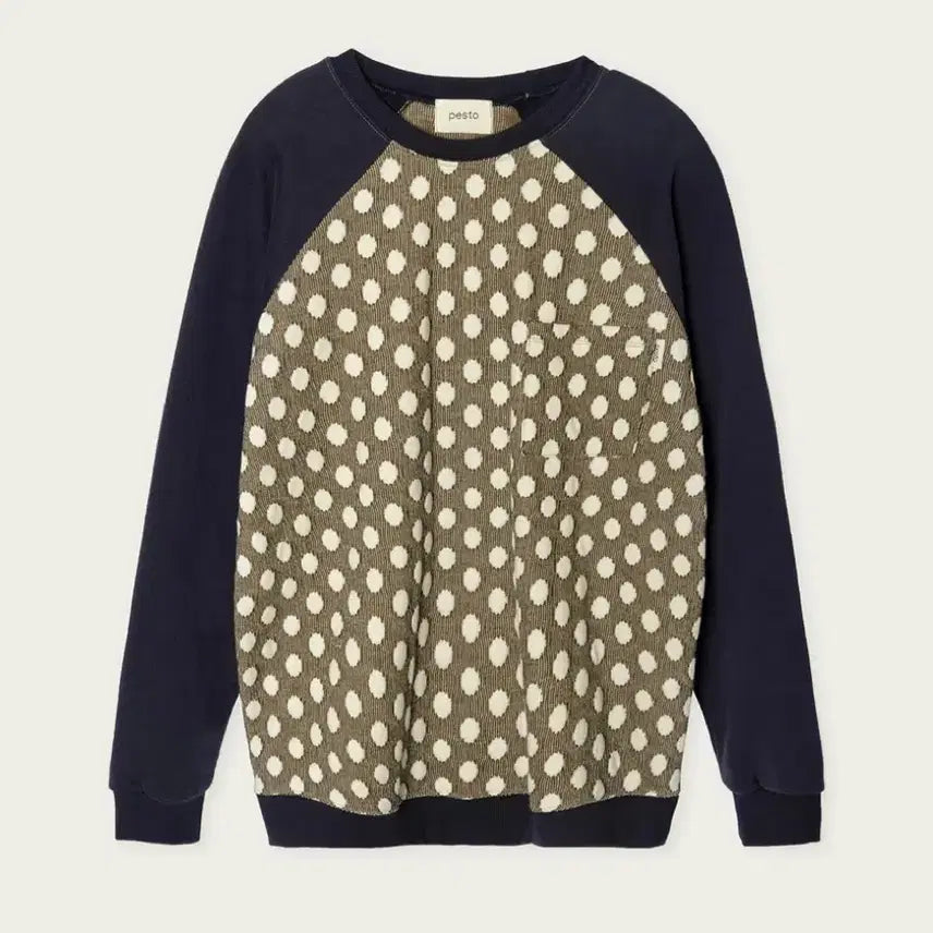 [BUNJANG] Pesto Dot Dot Raglan Sweatshirt / 페스토 도트 맨투맨 DOT RAGLAN SWEATSHIRT