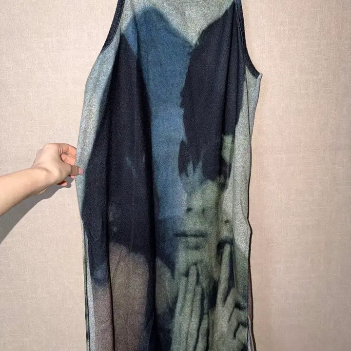 [BUNJANG] HBDH Hippie Pattern Slip Long Sleeveless Dress / 히피디피 패턴 슬립 롱 슬리브리스 원피스