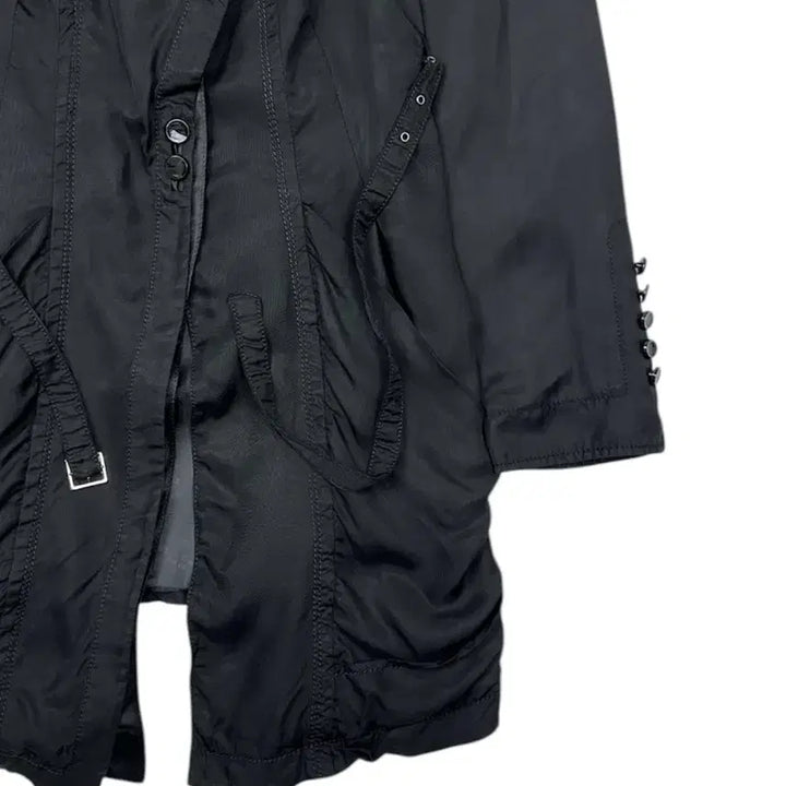 [BUNJANG] TASSE High-Neck Asymmetrical Coat / 타스타스 하이넥 사선 오버랩 코트