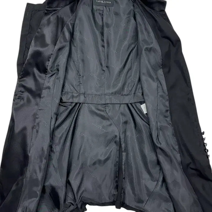 [BUNJANG] TASSE High-Neck Asymmetrical Coat / 타스타스 하이넥 사선 오버랩 코트
