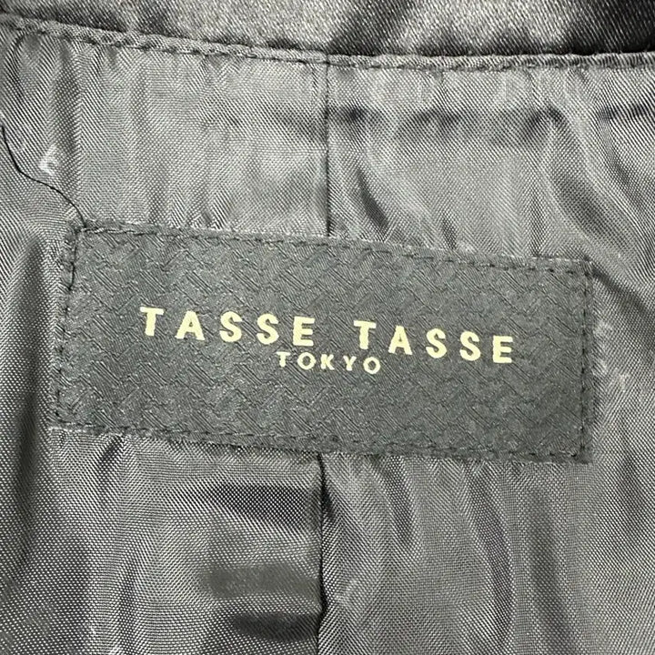 [BUNJANG] TASSE High-Neck Asymmetrical Coat / 타스타스 하이넥 사선 오버랩 코트